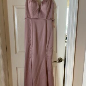 Allure Bridals Elegant Mauve Bridesmaid Wedding Gown